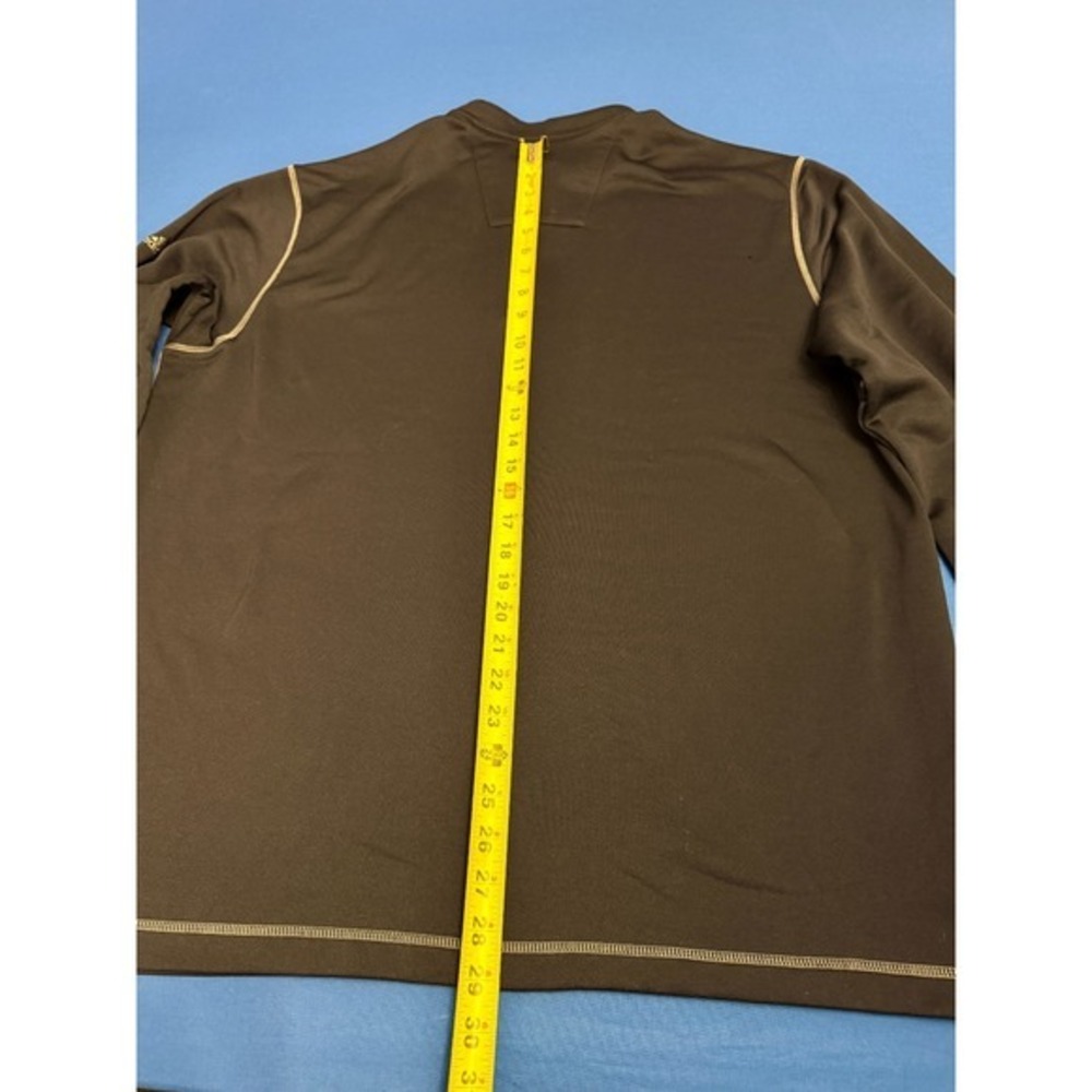 Adidas Golf XL Black Quarter Zip Pullover Long Sleeve Shirt Men's Athletic Top - Picture 5 of 7